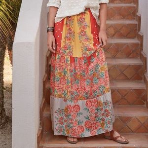 Sundance x Tolani Rose Melange Floral Maxi Skirt